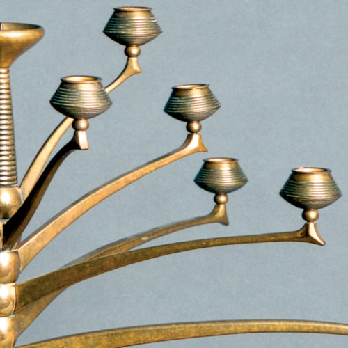 Thirteen light candelabra